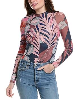 Johnny&#39;s - aya The Janie Favorite Floral High Neck Swing Tunic | Johnny Was